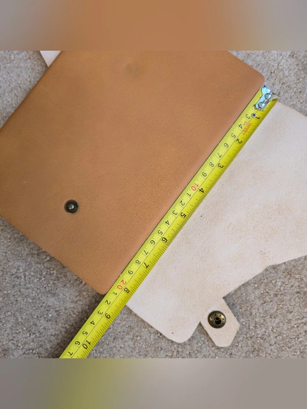 Genuine Italian Leather Journal Pratesia Florence Made In Italy 8.5”x6” Tan